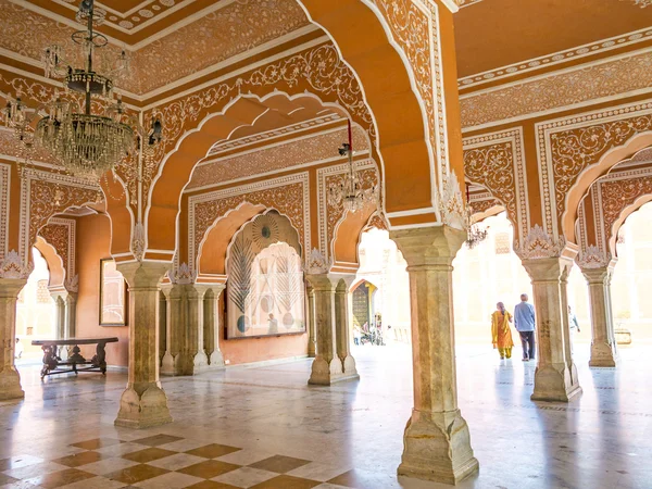 Chandra Mahal en el palacio de la ciudad, Jaipur, India — Foto de Stock