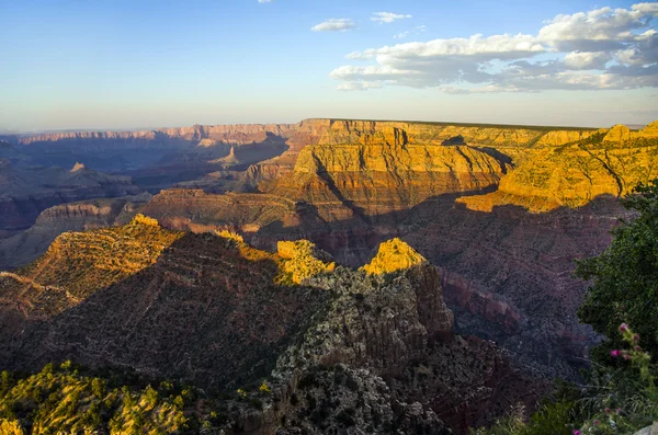 Colorful Sunset at Grand Canyon seen from Mathers Point, South Rim — Stock Photo, Image