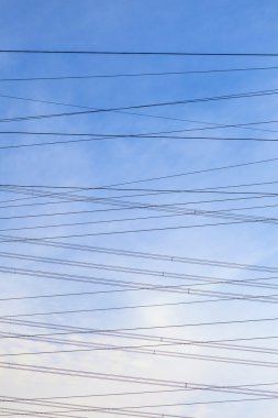 Kule elektrik kırsal peyzaj için