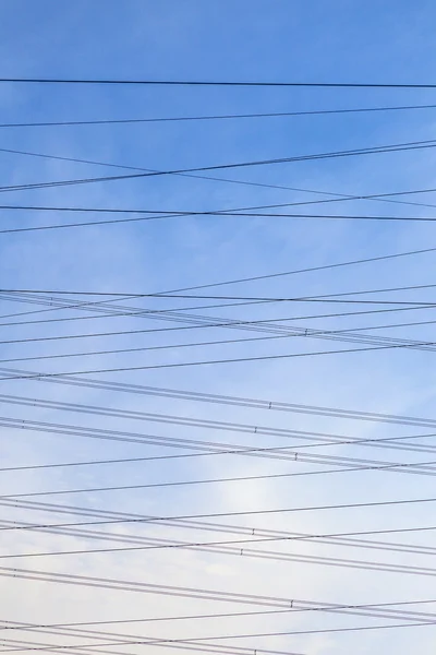 Kule elektrik kırsal peyzaj için — Stok fotoğraf