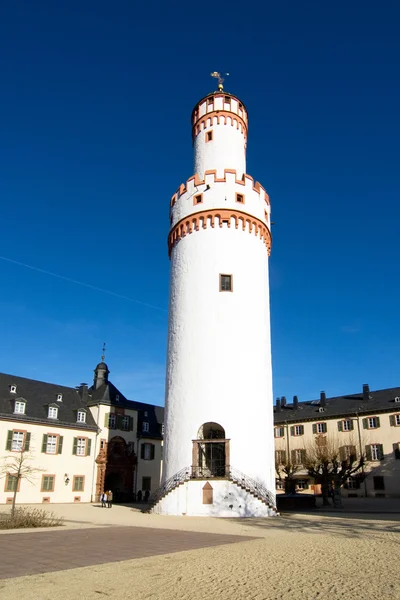 Famosa torre do castelo em Bad Homburg, local original para — Fotografia de Stock