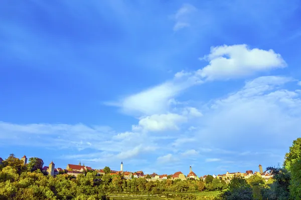 Rothenburg оф дер Таубер, старі знаменитого міста з середньовічних часів — стокове фото