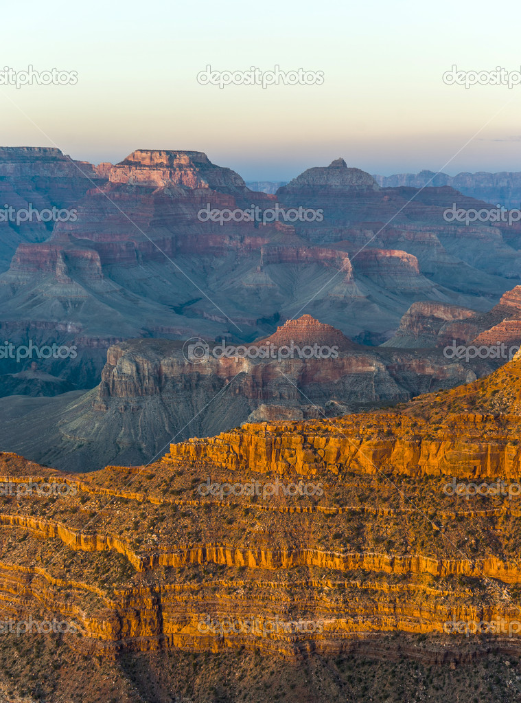 Colorful Sunset at the Great Canyon seen from Maters Point