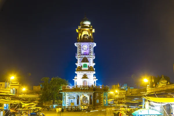 Famosa torre do relógio vitoriano em Jodhpur — Fotografia de Stock