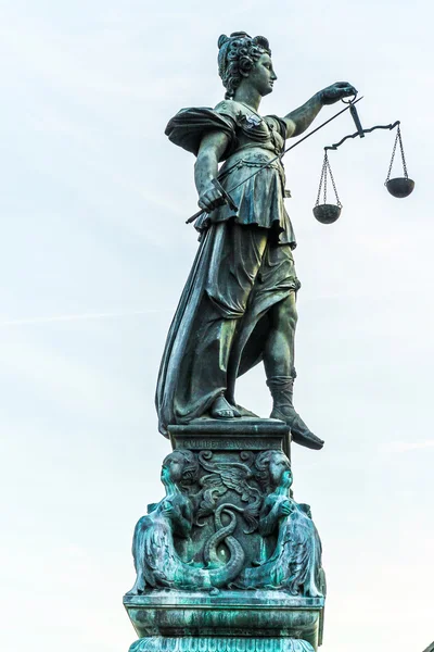 Giustizia signora a Francoforte — Foto Stock