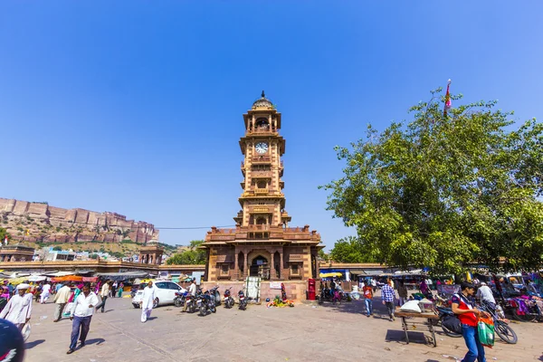 Hurry at the Sadar market at the clocktower — Stock Photo, Image