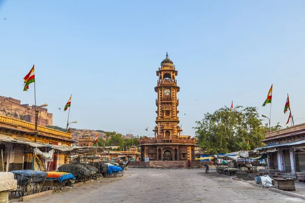 Famosa torre del reloj victoriano en Jodhpur — Foto de Stock