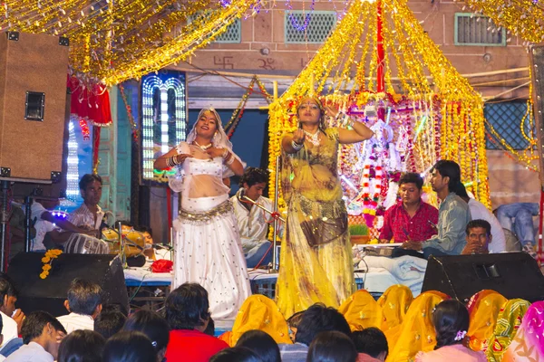 Local nightly street festical in Jodhpur — Stock Photo, Image