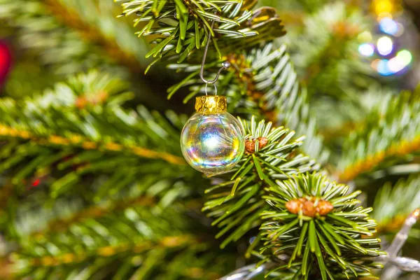 Kerstboom met kaarsen — Stockfoto