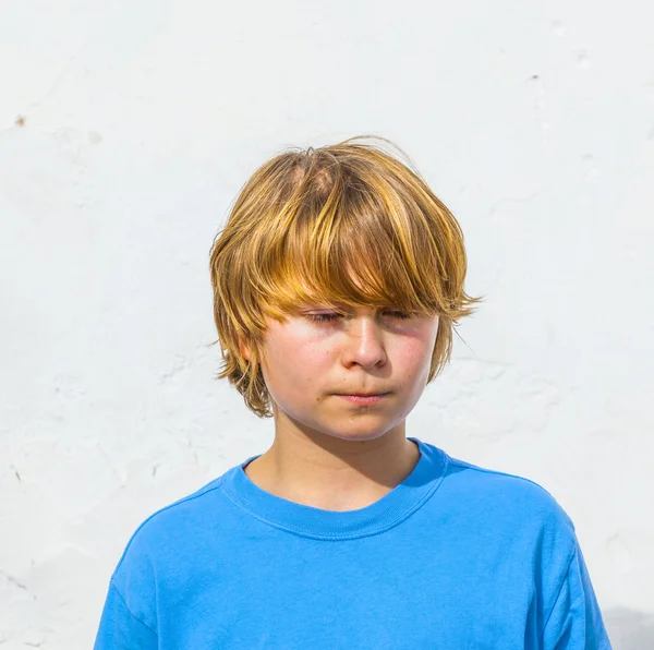 Portrait of cute young boy — Stock Photo, Image