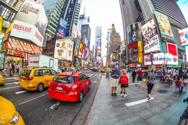 öğleden sonra ışık new York'taki Times Square'de