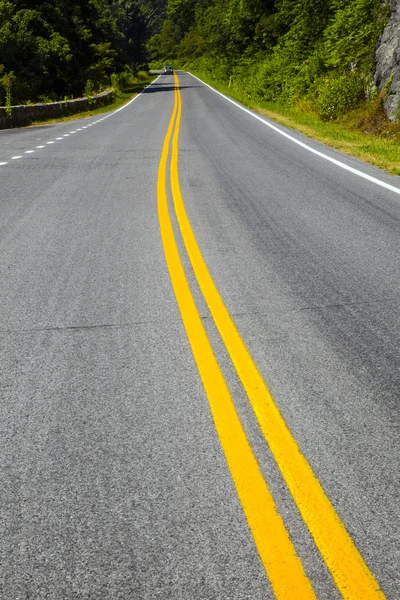 Natursköna land vägen kurvor genom shenandoah nationalpark — Stockfoto