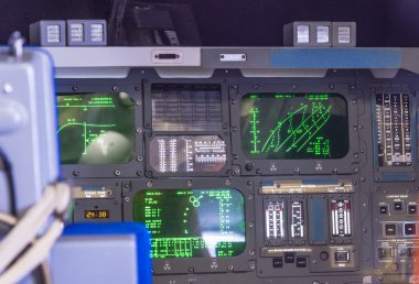 The original space shuttle Explorer Cockpit og OV100at Kennedy S clipart