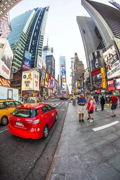 Таймс-сквер в Нью-Йорке в дневном свете — стоковое фото
