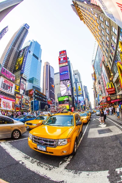 Times square in new york in middag licht — Stockfoto