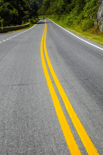 Schilderachtige land weg curven door shenandoah national park — Stockfoto