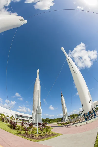 Rocket Garden no Centro Espacial Kennedy — Fotografia de Stock