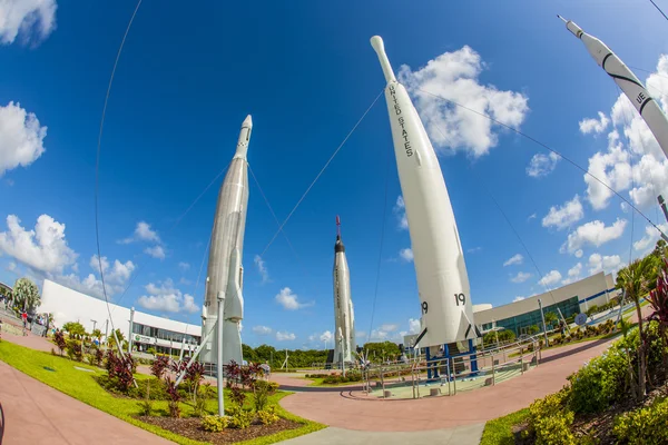 Rocket Garden at Kennedy Space Center — Stock Photo, Image