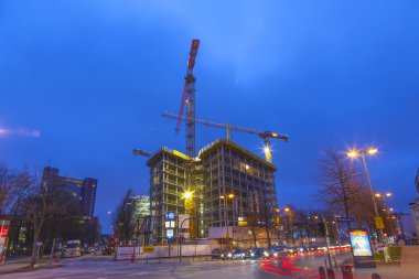 Hamburg reeperbahn inşaat alanında
