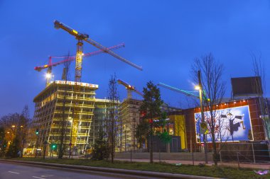 Hamburg reeperbahn inşaat alanında