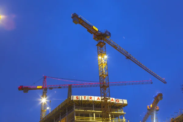 Construction site at the Reeperbahn in Hamburg — Stock Photo, Image