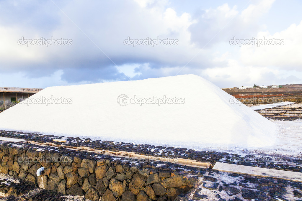 Salt refinery, Saline from Janubio, Lanzarote, Spain