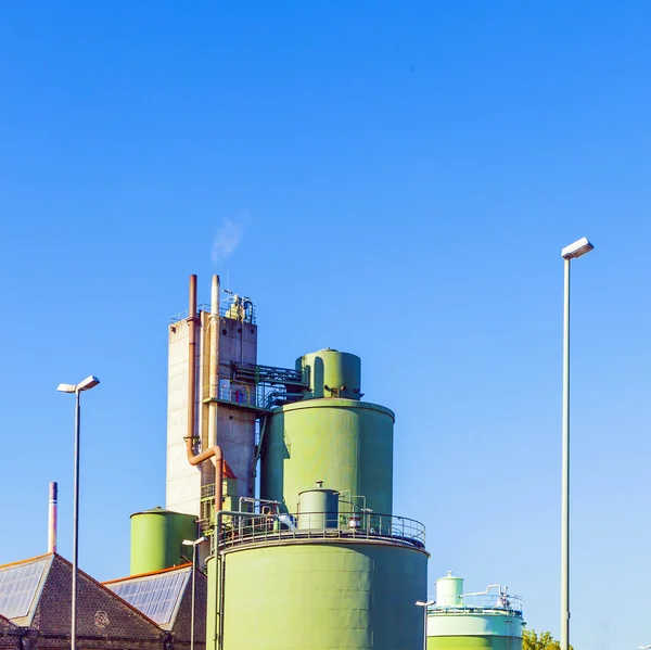 Parque industrial de estrada na produção — Fotografia de Stock