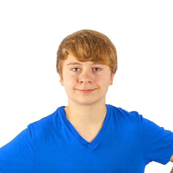 Cozy cute smiling boy — Stock Photo, Image