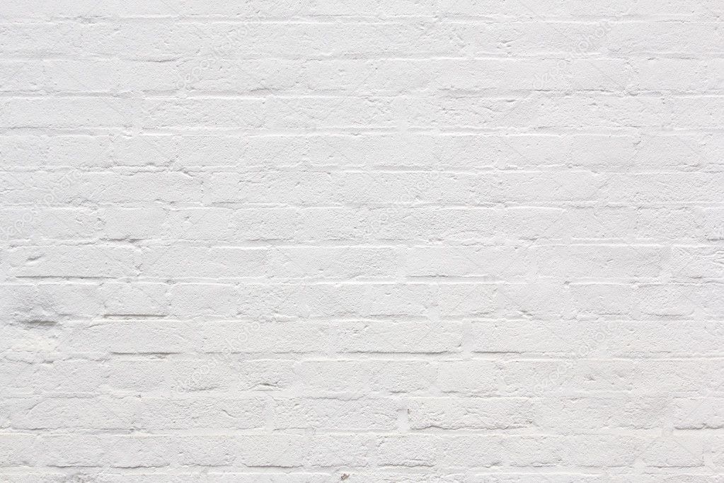 Background with fragment of white brick wall