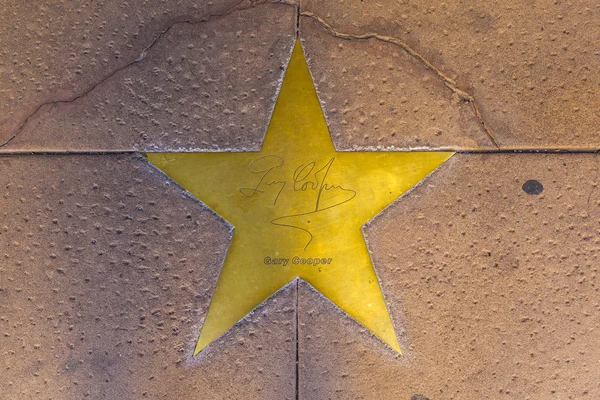 Estrela de Gary Cooper na calçada em Phoenix, Arizona . — Fotografia de Stock