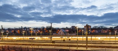 akşam tren trafiğini wiesbaden