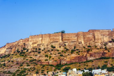jodhpur, Rajasthan mavi şehir görünümü