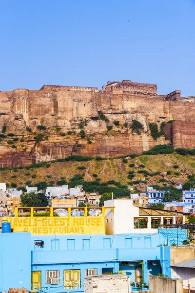 Une vue de Jodhpur, la ville bleue du Rajasthan — Photo