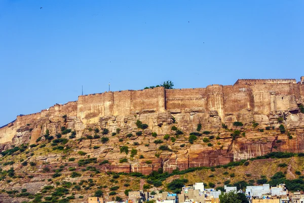 Een weergave van jodhpur, de blauwe stad van rajasthan — Stockfoto