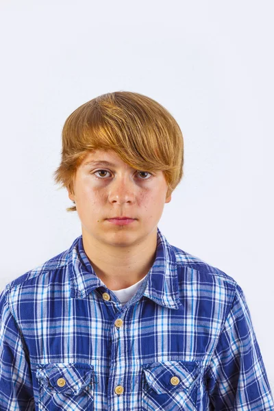 Sad looking boy — Stock Photo, Image