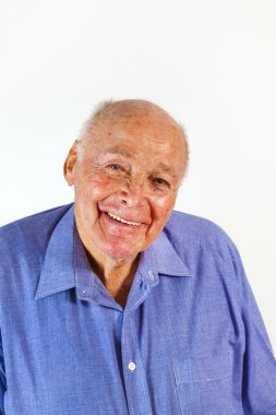 mutlu yaşlı adam portresi