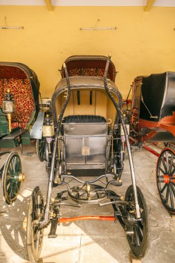 jaipur, Hindistan şehir sarayda otobüslerle topluluğu.
