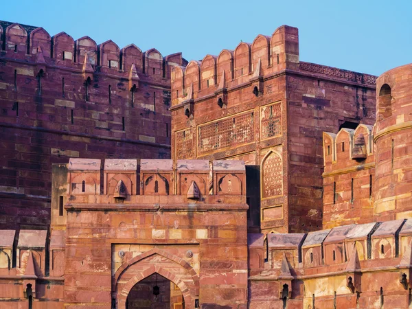 Red Fort in Agra, Amar Singh Gate, India, Uttar Pradesh — Stock Photo, Image