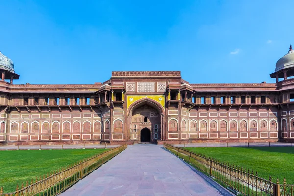 Jahangiri Mahal ad Agra Forte Rosso — Foto Stock