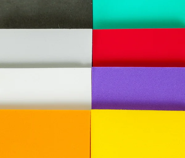 Polystyrenformer i olika färger och storlekar — Stockfoto