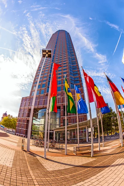 Messeturm - Feria de la Torre de Frankfurt — Foto de Stock