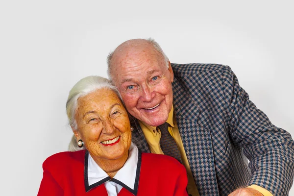 Happy elderly couple enjoy life — Stock Photo, Image