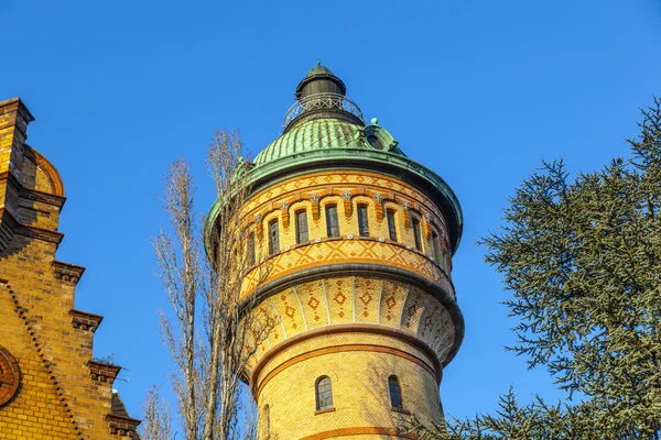 Ünlü watertower biebrich, wiesbaden — Stok fotoğraf