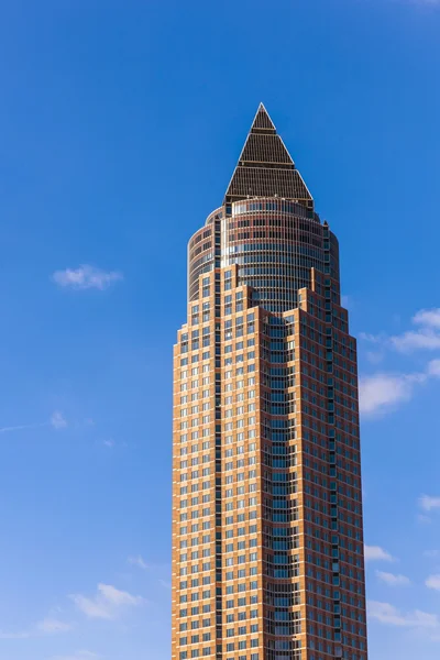 Messeturm: - fair frankfurt Kulesi — Stok fotoğraf