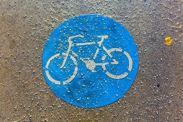 Símbolo para caminho e bikelane — Fotografia de Stock