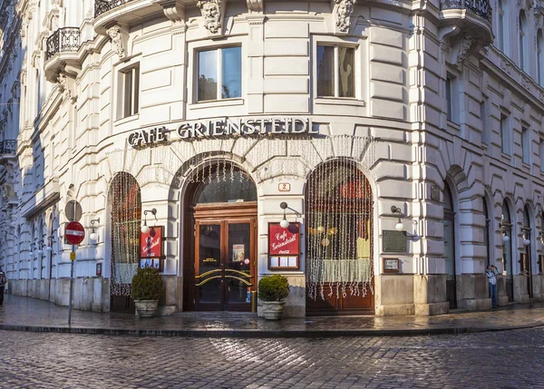 Beroemde coffeehaus café griensteidl in Wenen — Stockfoto