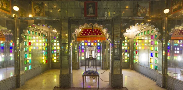 Dentro del Palacio de la Ciudad en Udaipur — Foto de Stock