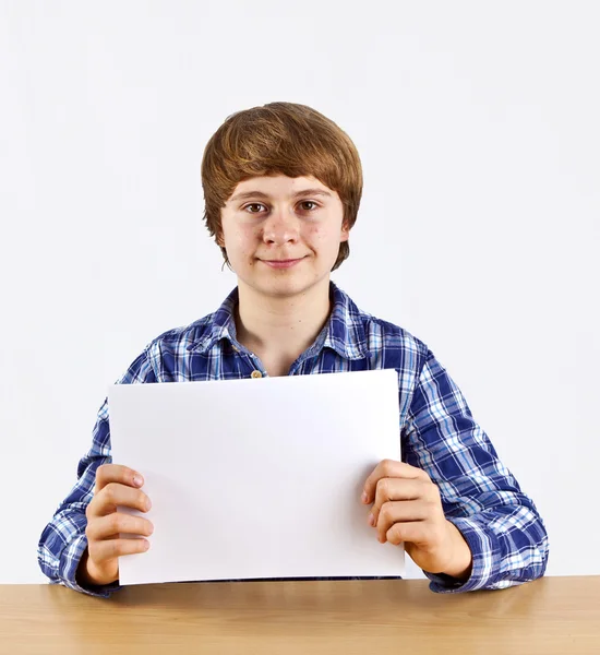 Smart boy learning for school — Stock Photo, Image