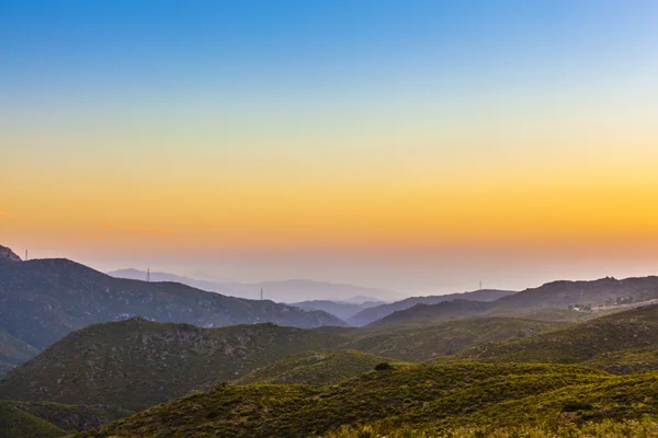 Forêt nationale de Cleveland au coucher du soleil, Californie, USA — Photo