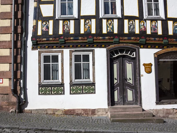 Apóstolo meia madeira casa em conto de fadas cidade de Steinau — Fotografia de Stock